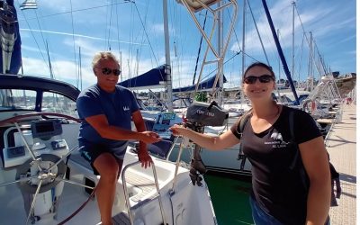 Ouest France 21/09/2022 : Cancale. Ils sensibilisent les plaisanciers aux gestes à adopter avec les mammifères marins